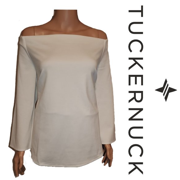 Tuckernuck Tops - Tuckernuck White Miranda Off the Shoulder Blouse NWOT White XL
